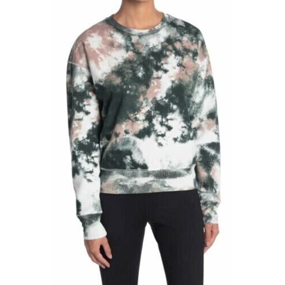 Z By Zella Women's Maisie Tie Dye Pullover Sweatshirt In Green Park 2X-Small